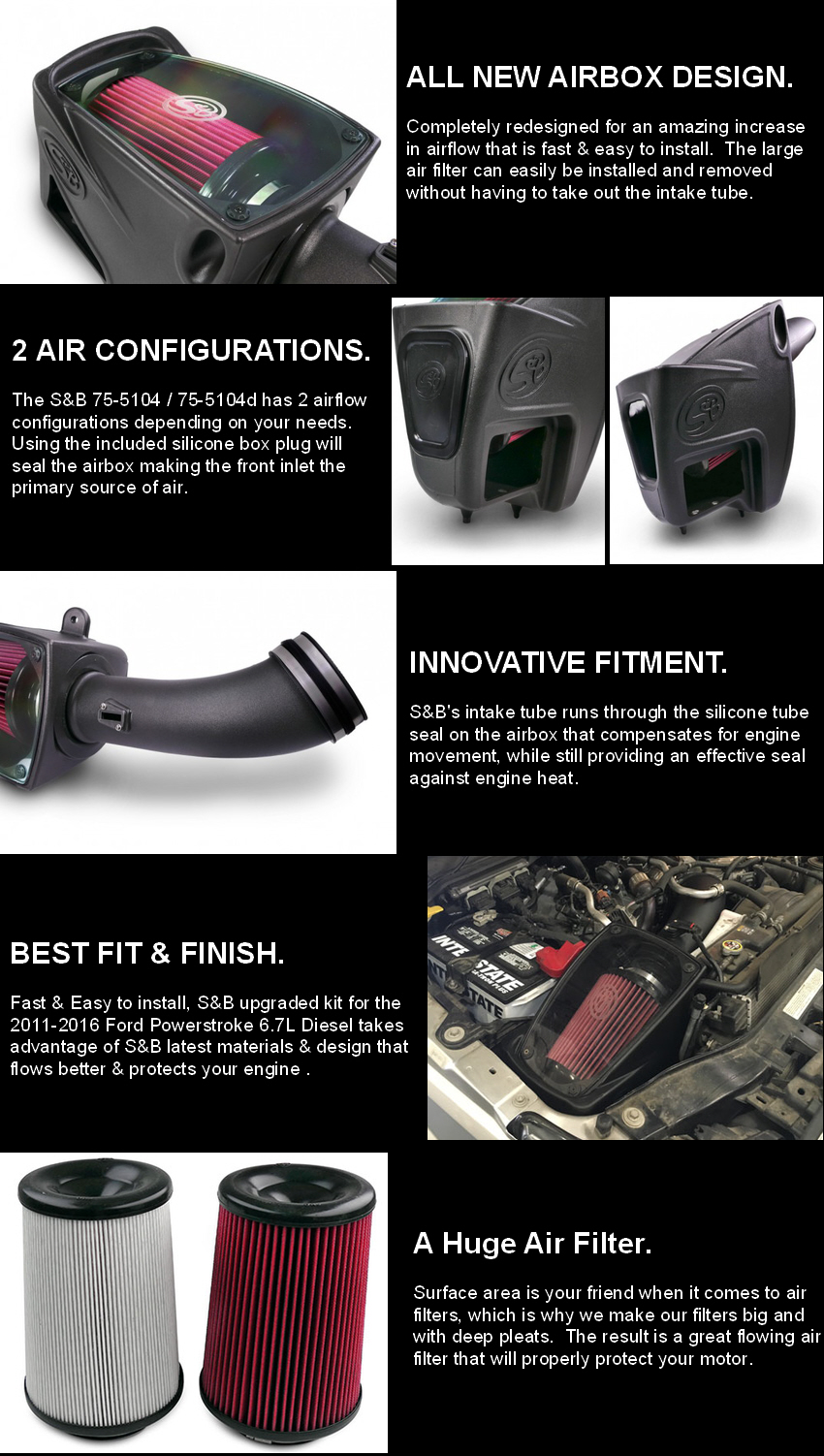 S And B Filters >> S B Filters 75 5105 Cold Air Intake Ford Super Duty S And B Filters >> S B Filters 75 5105 Cold Air Intake Ford Super Duty