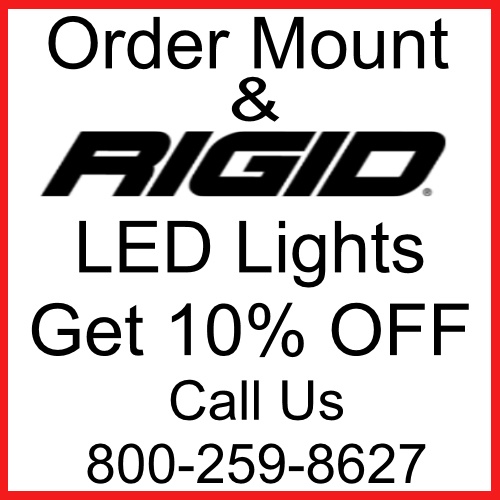 Rigid Industries 41665 20 Adapt LED Light Bar Hood Mount for 18