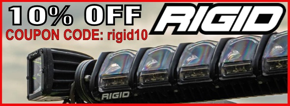 Coupon for Rigid Industries LED Lights
